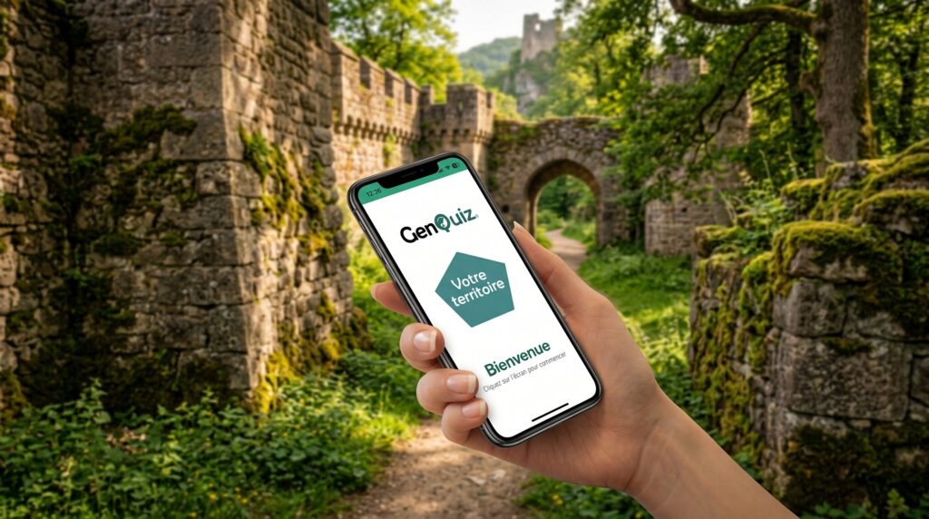 16 9 tel dans la main avec appli personnalisée territoire